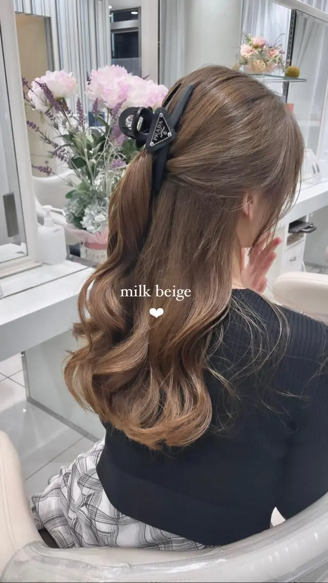 ロング ヘアカラー トリートメント ♡大人カワイイ hair♡徳井はやとのヘアスタイル