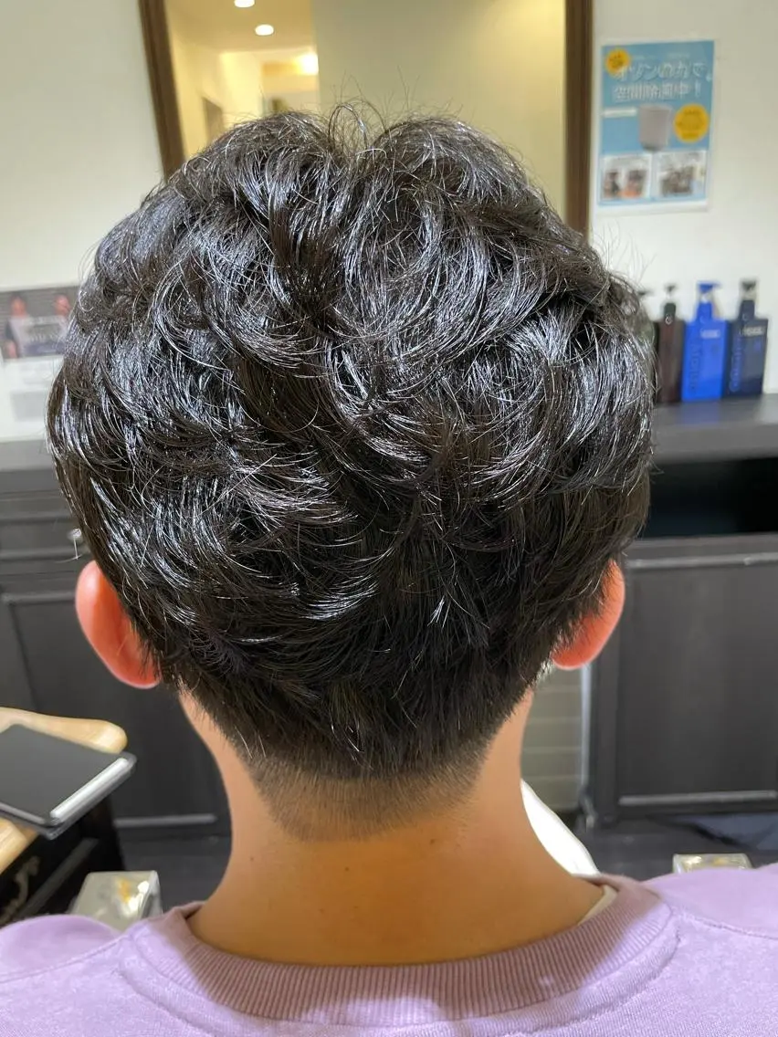 パーマ メンズ メンズパーマ カット ヘアカラー トリートメント CHIKA Rimのヘアスタイル