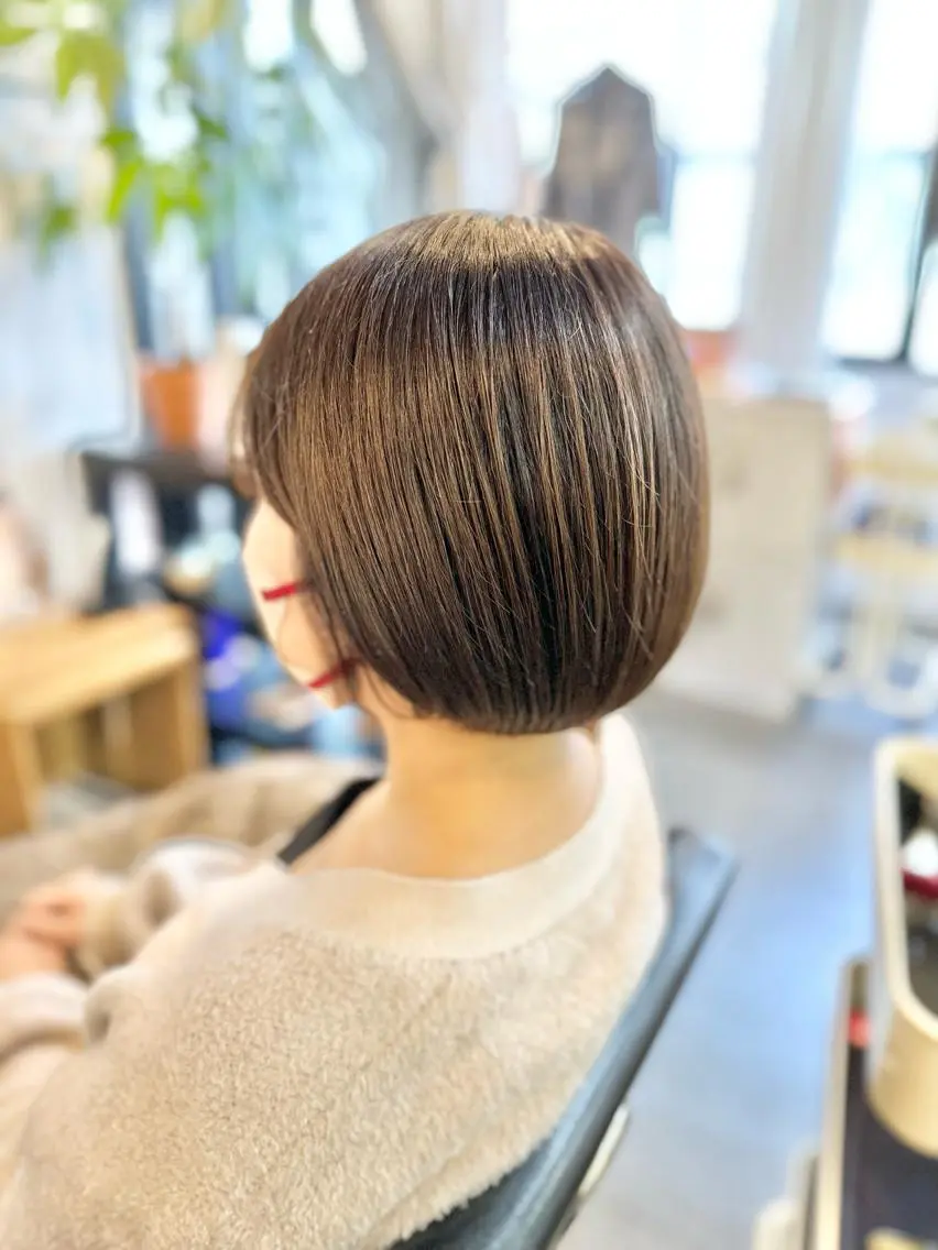 ミディアム ボブ 元住吉プランツヘアー ☘️まるやま☘️のヘアスタイル