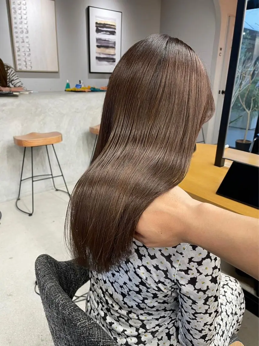 ロング カラー 髪質改善 トリートメント クドウレイ fifth神南のヘアスタイル