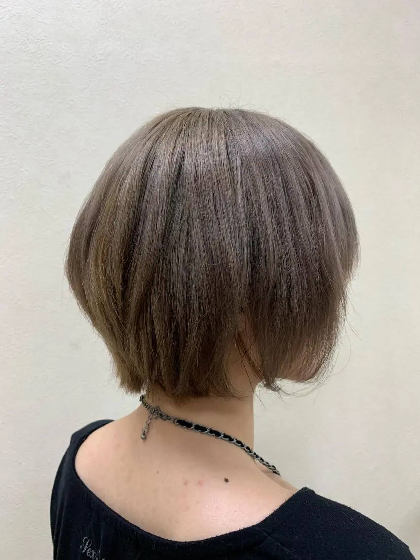 ショート 切りっぱなしボブ ショートボブ ハンサムショート ボブ ショートヘア カット トリートメント 初めてのショート お任せください✂️のヘアスタイル