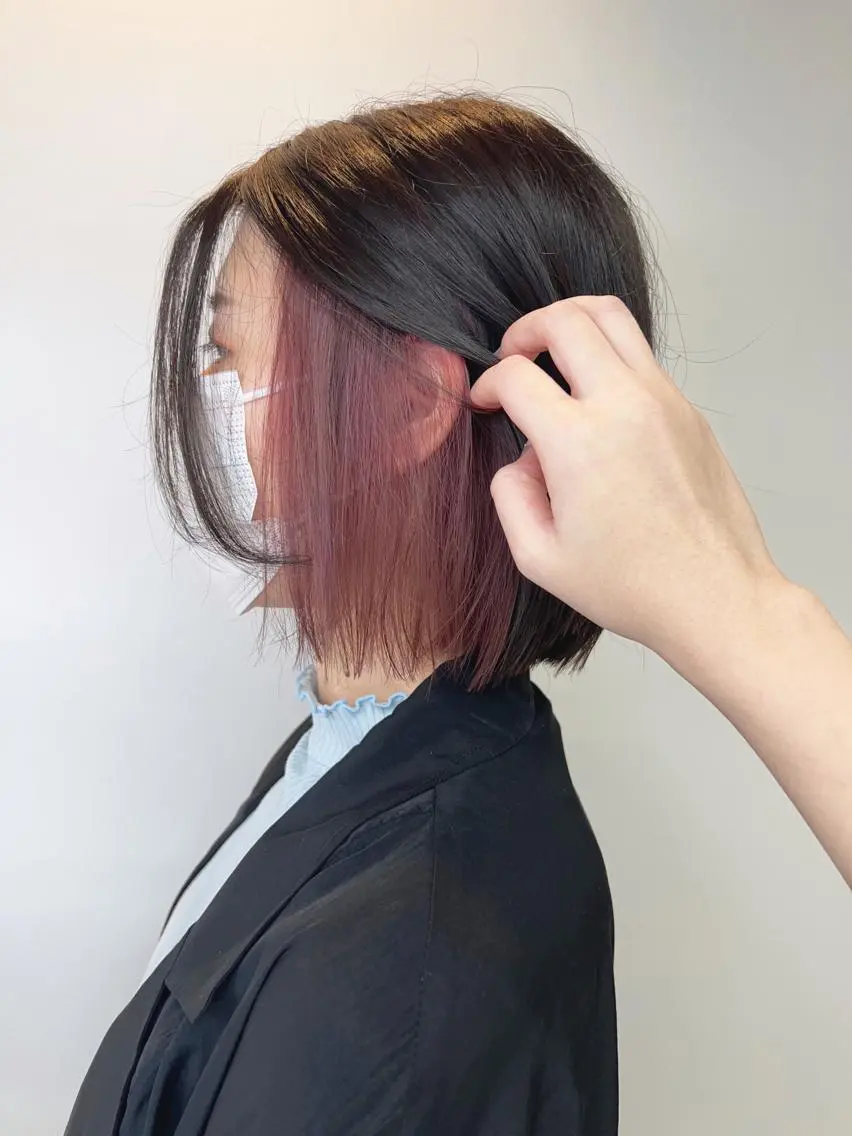 ミディアム SANA推し美容師 CHISA🍒のヘアスタイル