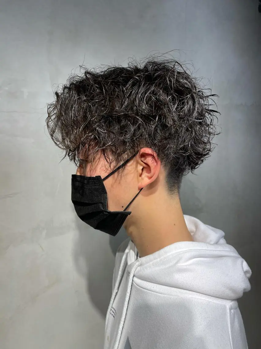 ショート カット パーマ メンズパーマ 工藤勇也のヘアスタイル