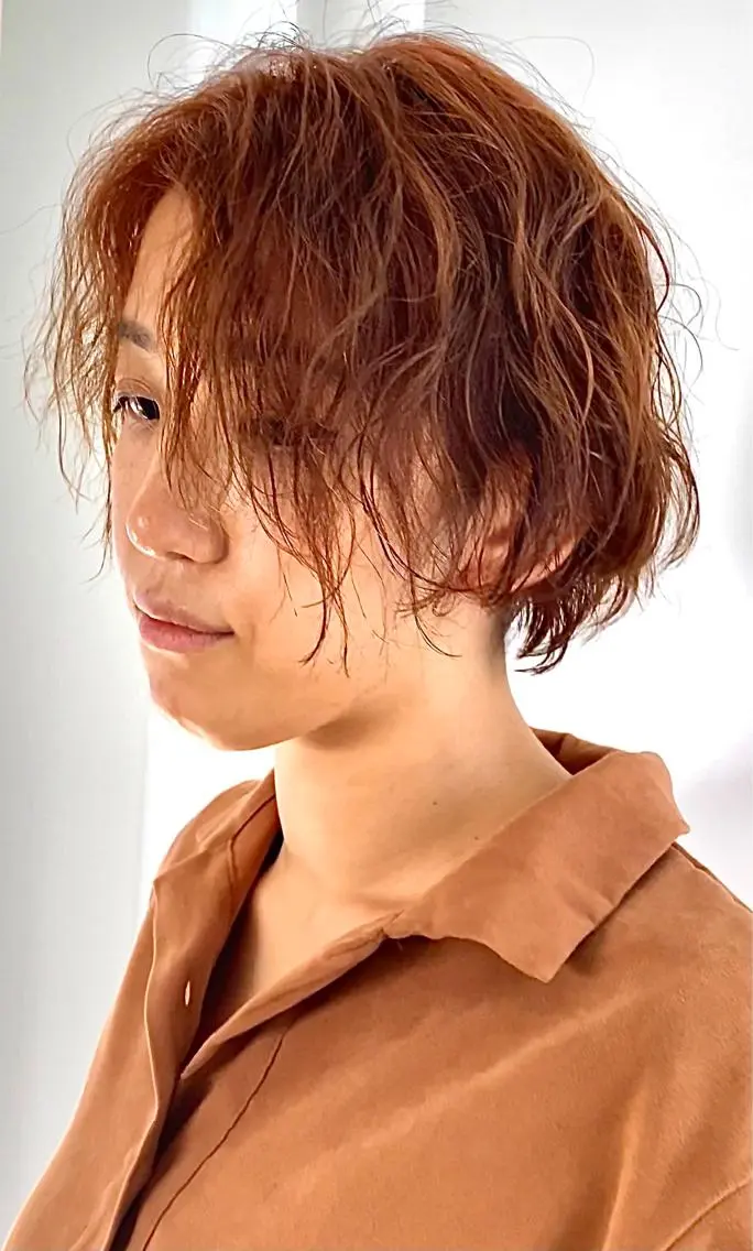 ショート カラー パーマ KOOKI スティードトーキョーのヘアスタイル
