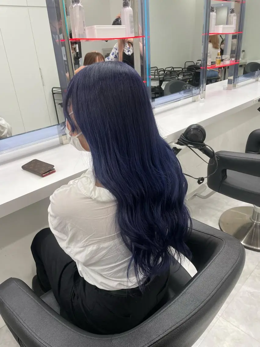 ロング カラー カット ヘアカラー トリートメント ［銀座］淡色 ラベンダー🫧大村のヘアスタイル