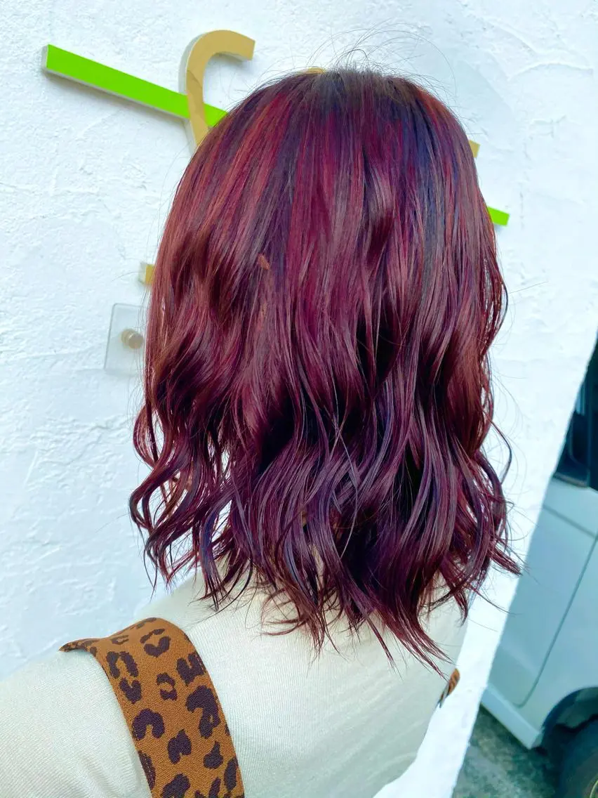 セミロング カラー ヘアアレンジ Design Color🐰アユミのヘアスタイル