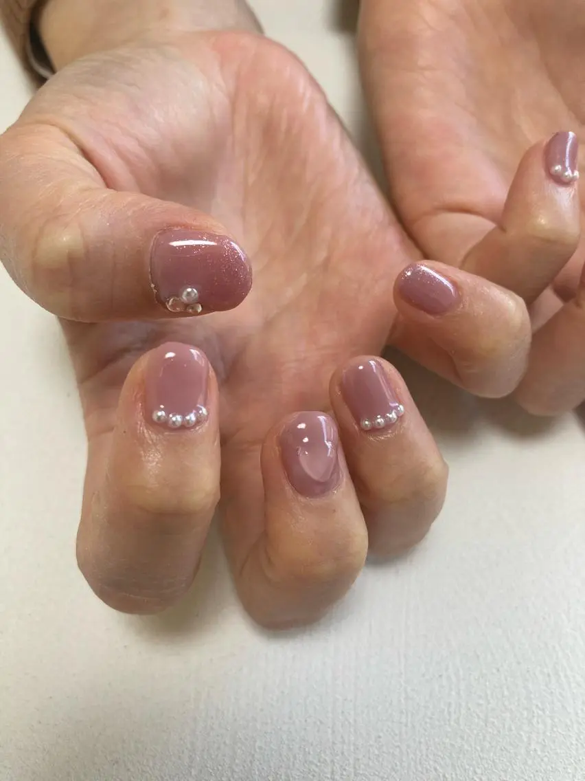 ネイル ハート ピンク uinail mariのネイルデザイン