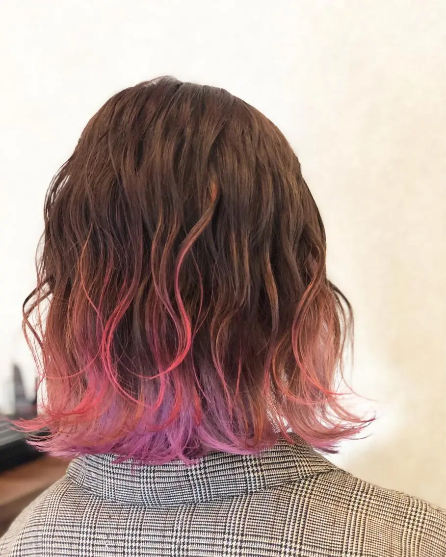 ミディアム カット ヘアカラー トリートメント ヘアーサロン アルカンシエルのヘアスタイル