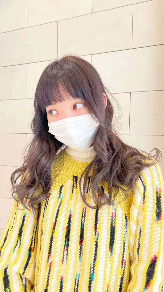 ロング カラー フルガキ ハルカ天神美容室のヘアスタイル