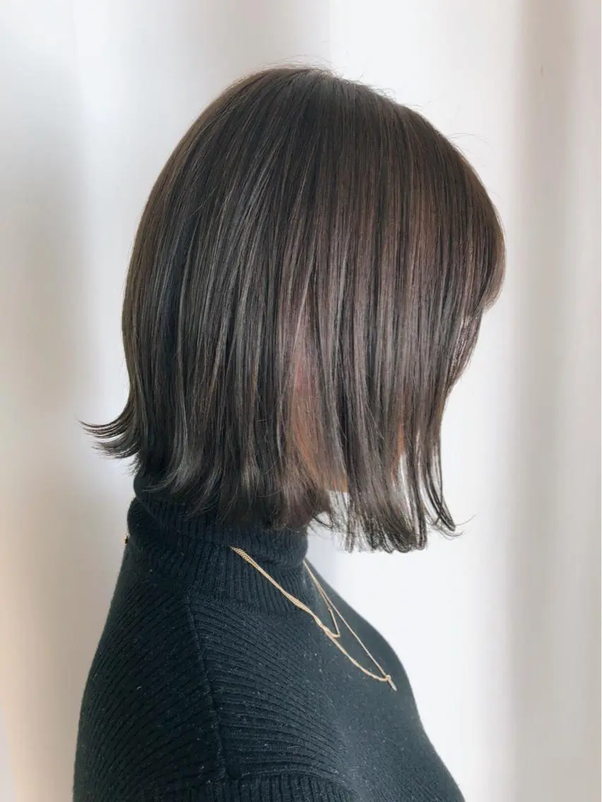 ショート カラー アッシュ アッシュグレー アッシュグレージュ バレイヤージュ グラデーションカラー カット ヘアカラー トリートメント バレイヤージュ 藤沢 髪質改善 竹内ケンゴのヘアスタイル
