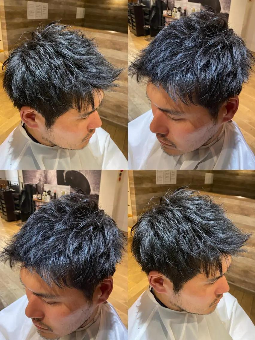 ショート 🔥メンズパーマ 特化 渡辺一翔のヘアスタイル