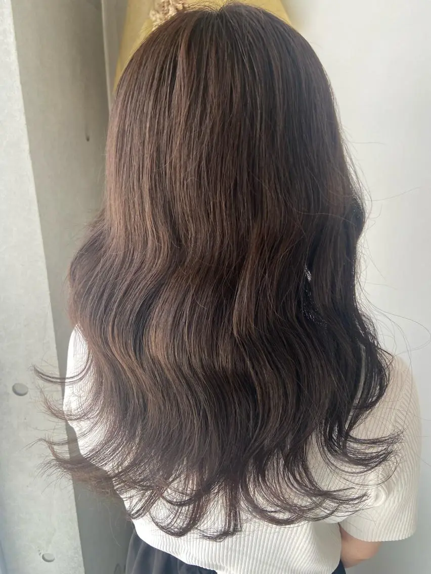 ロング カラー グレージュ 後藤 卓哉のヘアスタイル