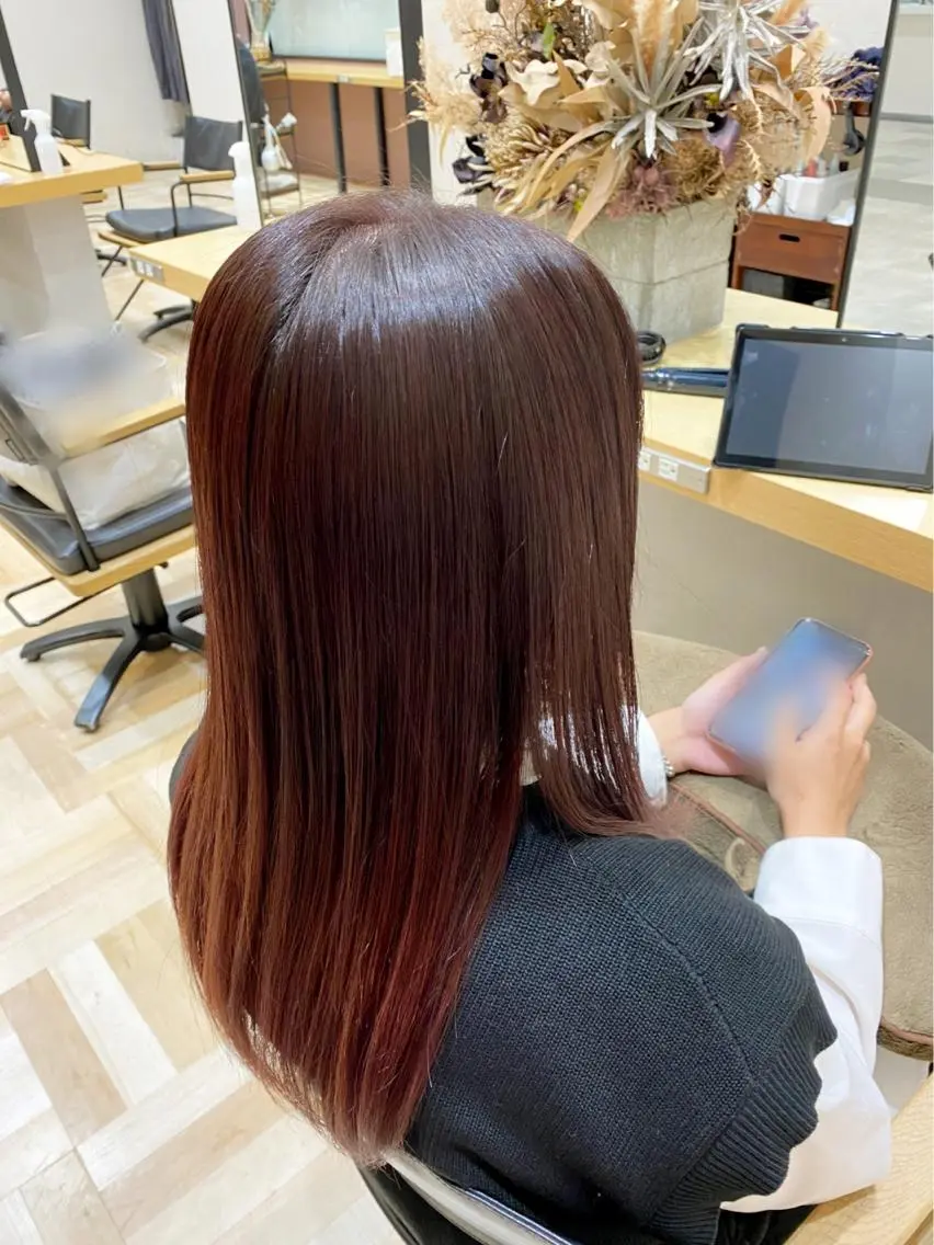 セミロング カラー 後藤 優瞳のヘアスタイル