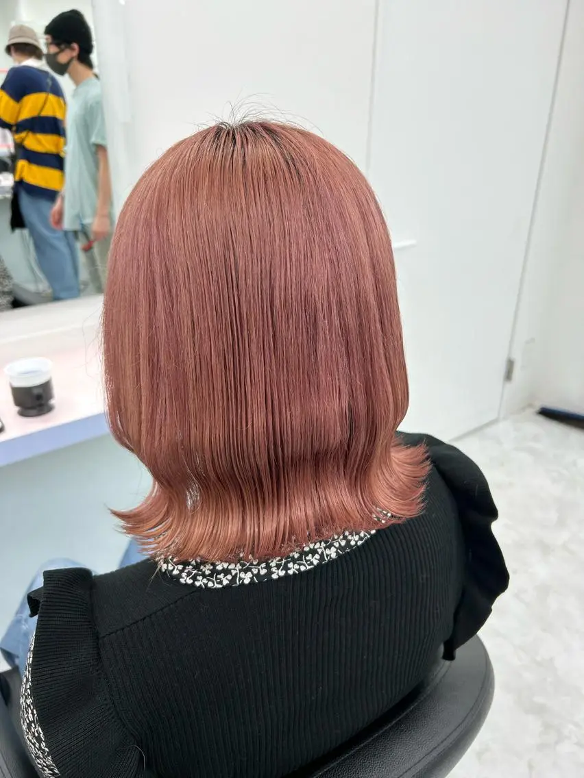 ミディアム カラー ヘアアレンジ ヘアカラー トリートメント ブリーチなしの達人 🌈KAITOのヘアスタイル