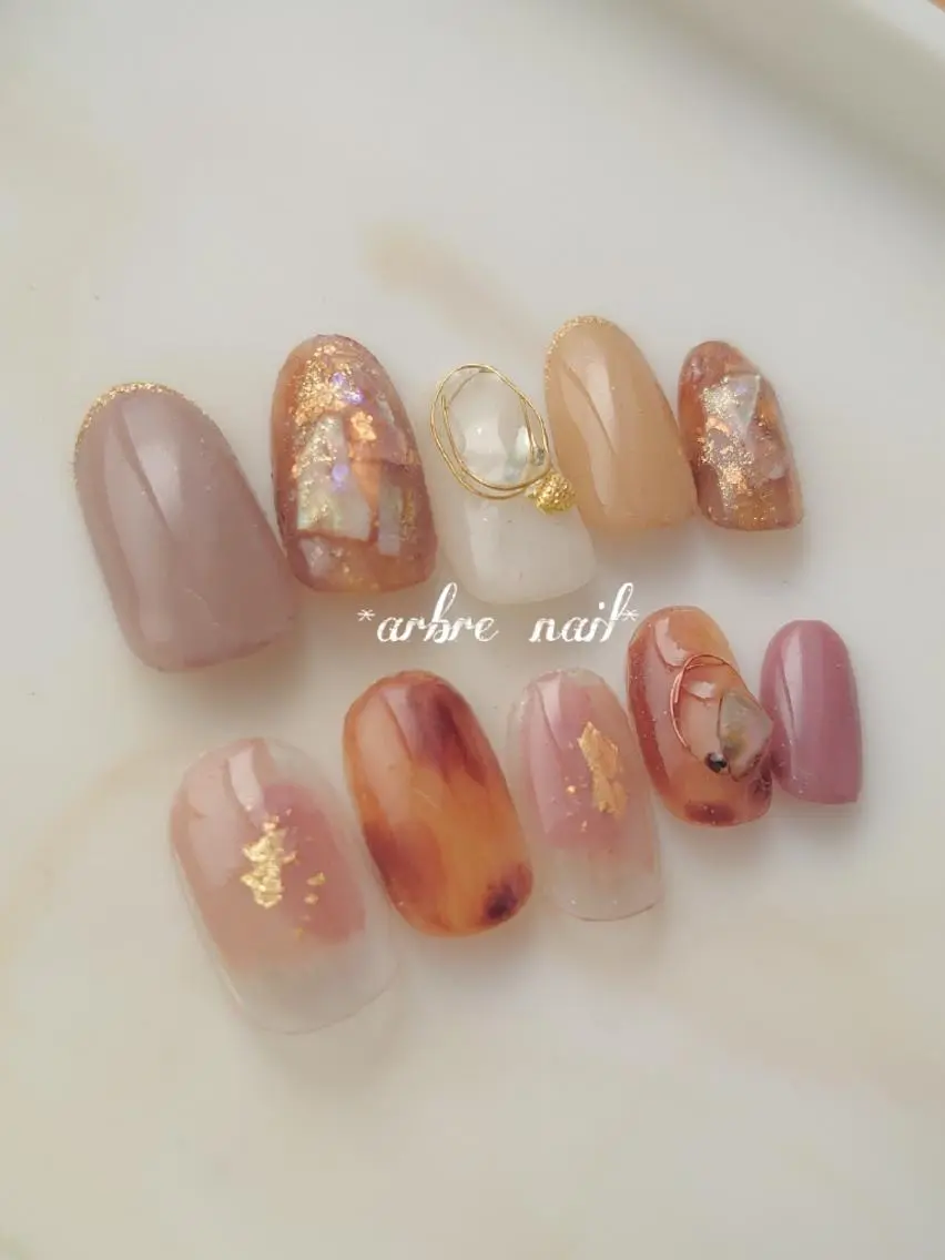ネイル ✯.。 arbre nail 。✯.のネイルデザイン