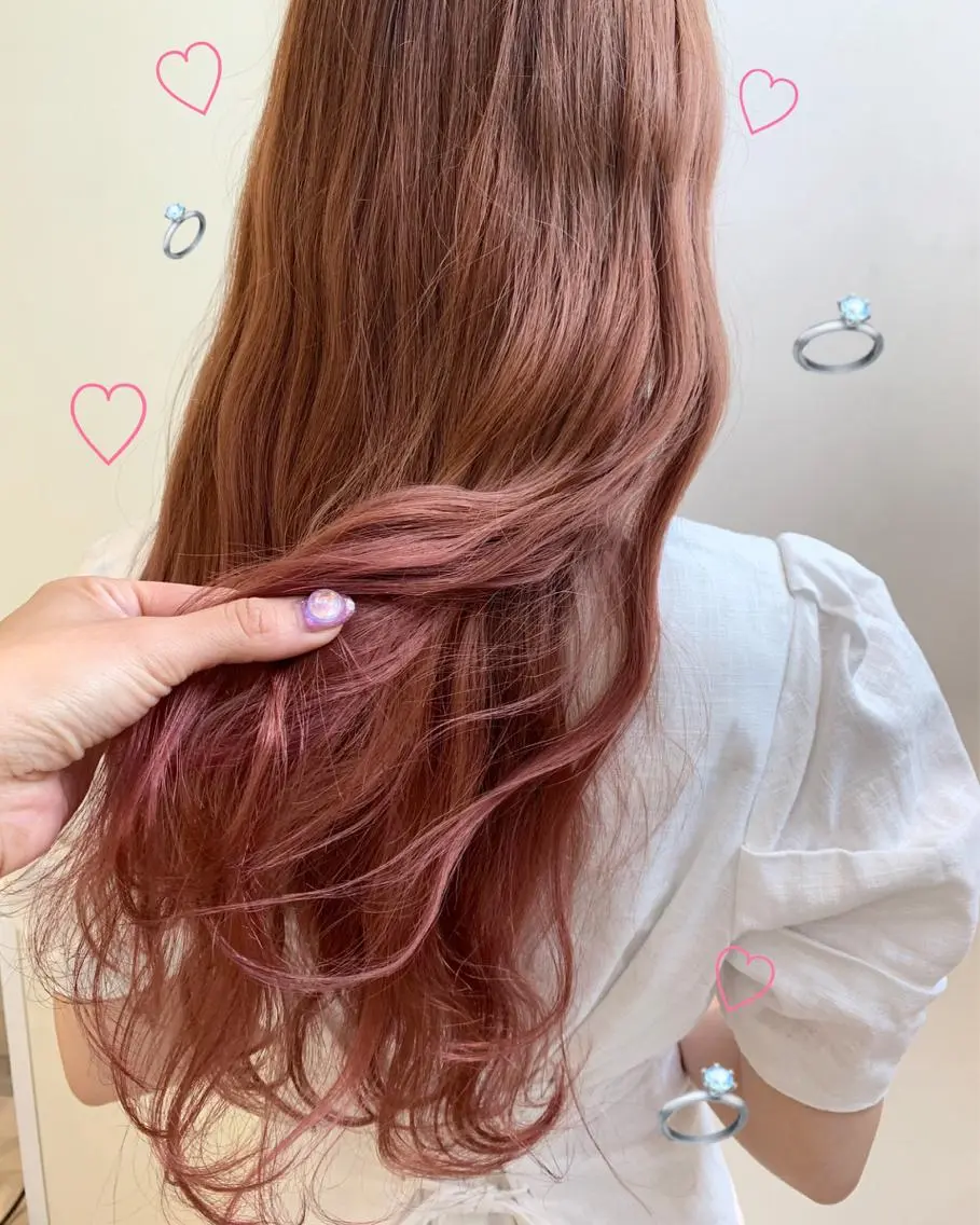 セミロング カラー 新宿駅近♡個室 ♡関口三都季🌜のヘアスタイル