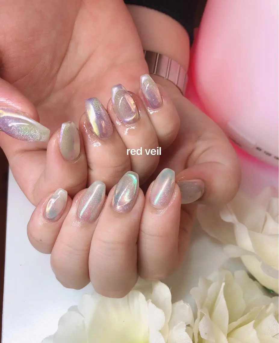 セミロング ネイル 長さ出し専門 nynaのネイルデザイン