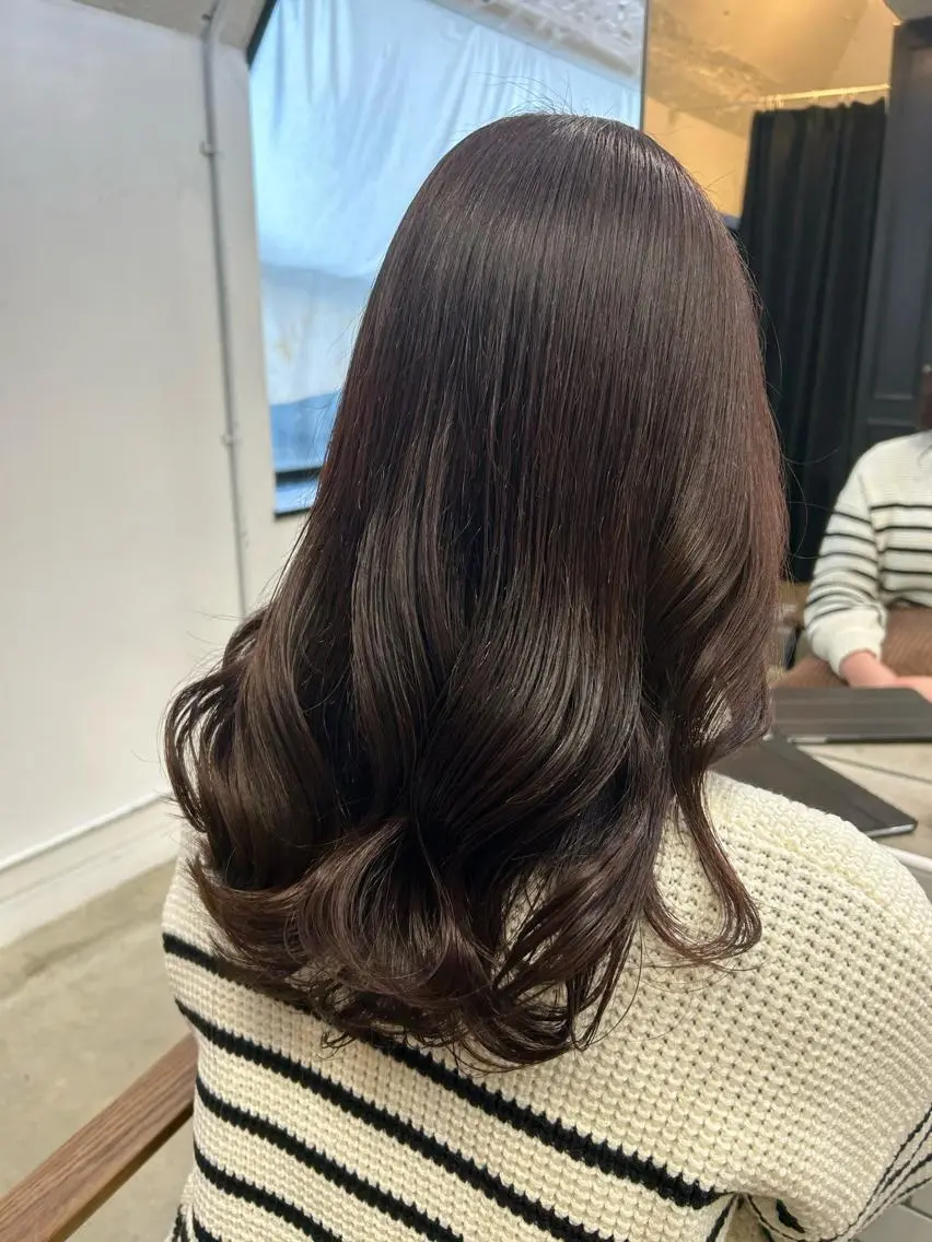 セミロング カラー ヘアアレンジ ヘアカラー トリートメント 🎀暖色カラー🎀 ♡yurika♡のヘアスタイル