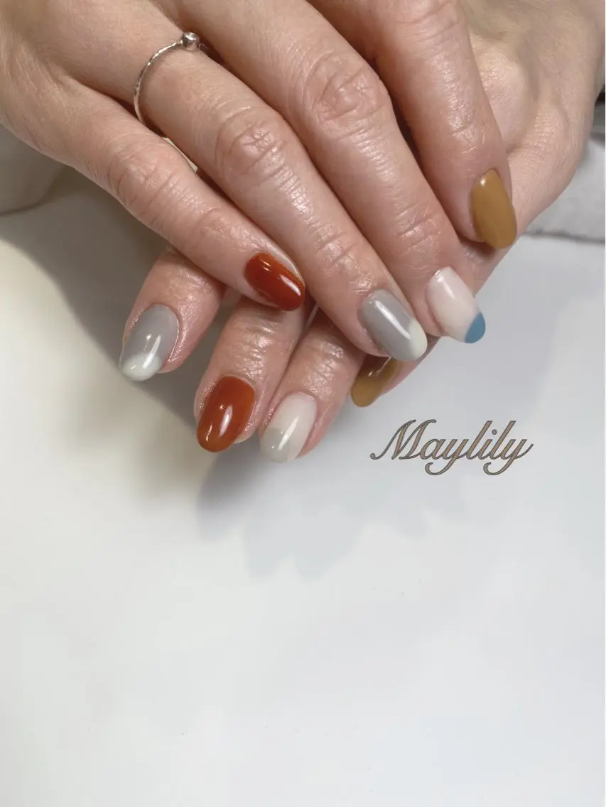 ネイル 持ち込み ハンドネイル Nail salon Maylilyのネイルデザイン