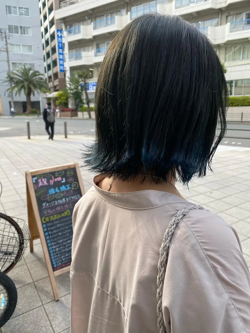 ミディアム カラー 髪質改善 大内翔太のヘアスタイル