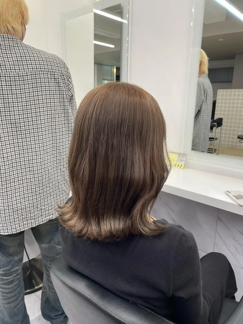 ショート カラー パーマ ヘアアレンジ メンズ キッズ ネイル マツエク・マツパ アイブロウ 🦋韓国レイヤー/ 透明感カラー🦋のヘアスタイル