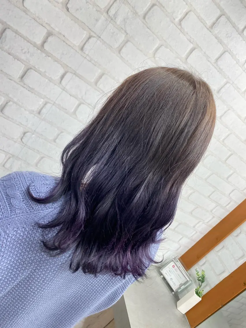 ミディアム カラー カット ヘアカラー トリートメント ブリーチカラー🫧 森　凪沙のヘアスタイル
