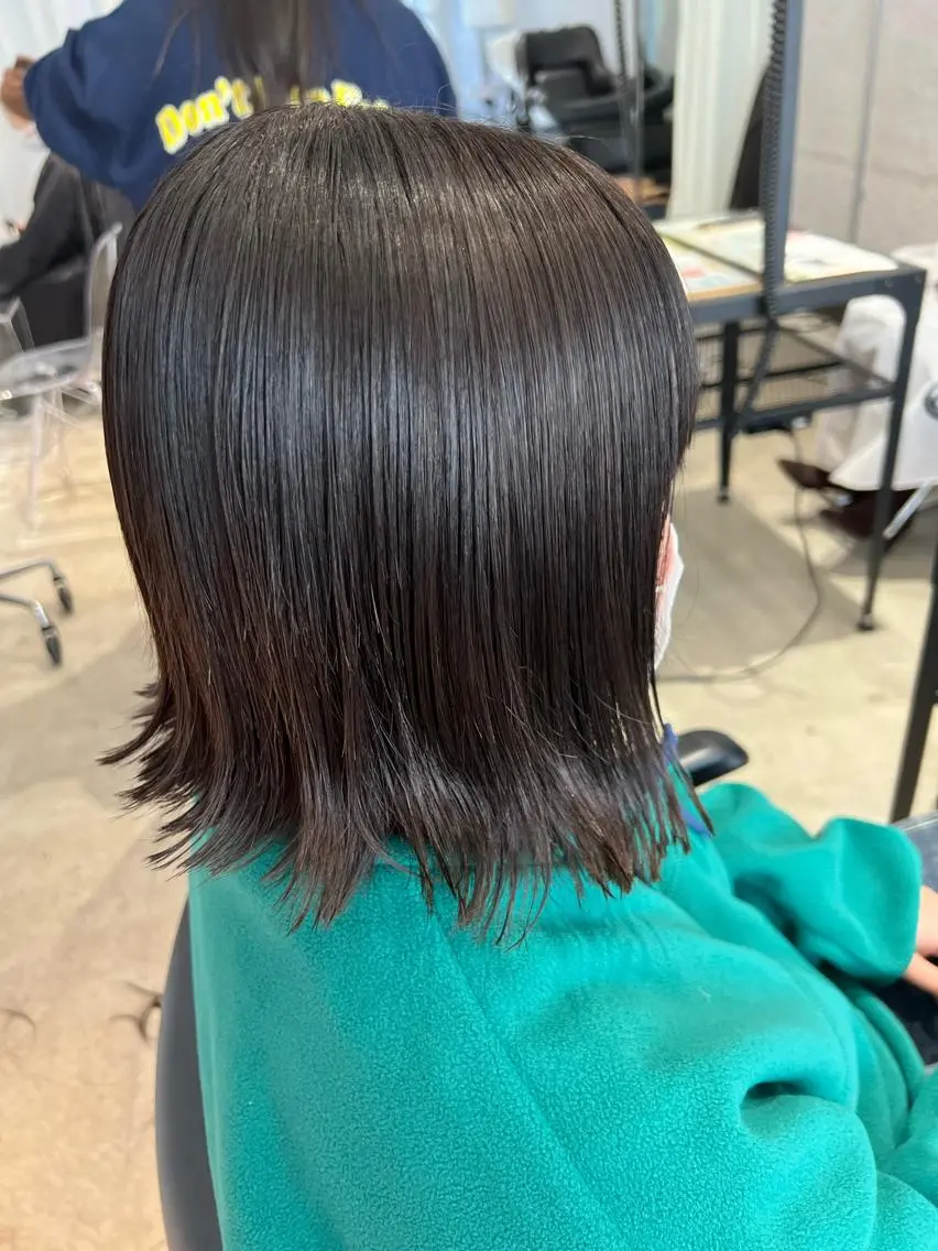 ショート 切りっぱなしボブ ボブ オタク特化美容師💟 チバコナツのヘアスタイル