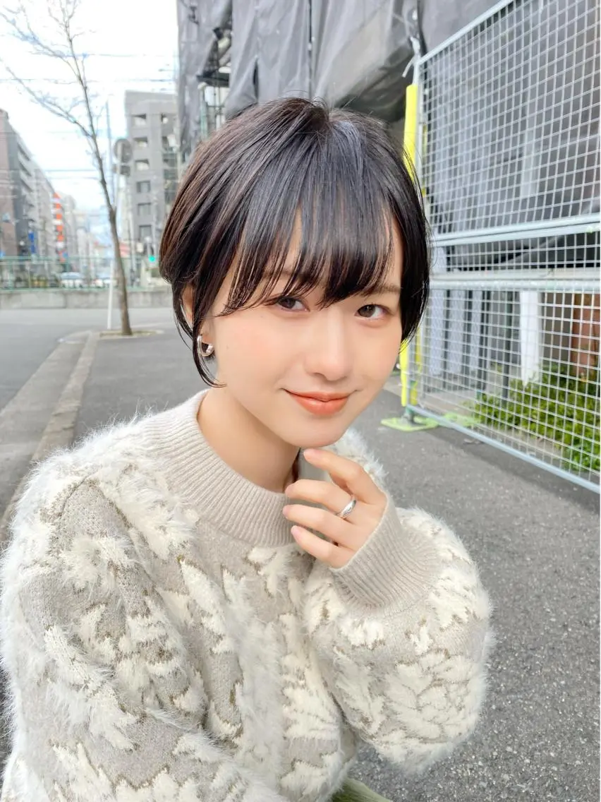 ショート カラー ブリーチ ケアブリーチ ダブルカラー ハイライトカラー イルミナカラー 中北篤志 ショートボブのヘアスタイル