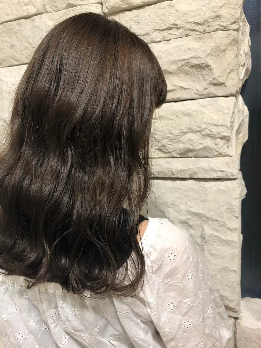 ロング カラー ヘアアレンジ メンズ キッズ ネイル マツエク・マツパ 透明感カラー🤎 ゆりのヘアスタイル