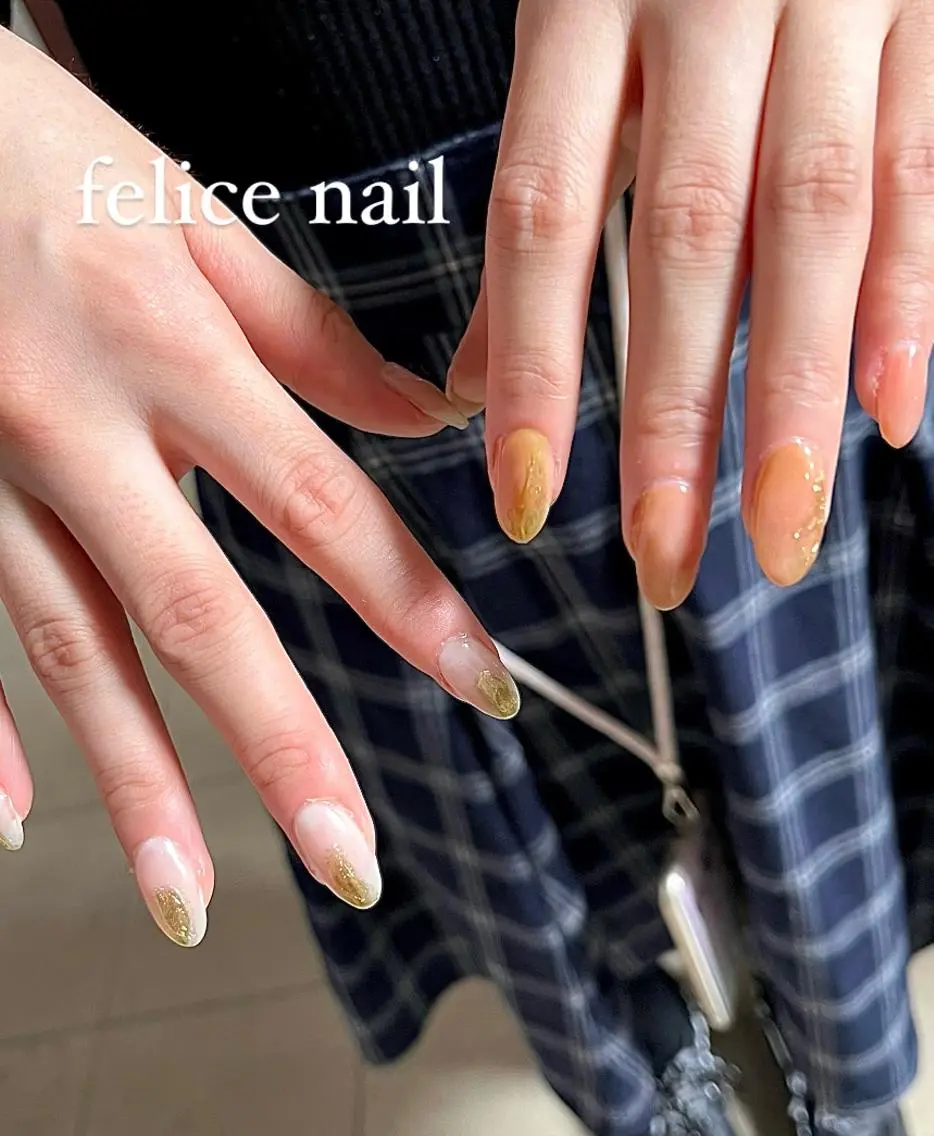 ネイル ジェルネイル ニュアンスネイル 夏ネイル felice nailのネイルデザイン