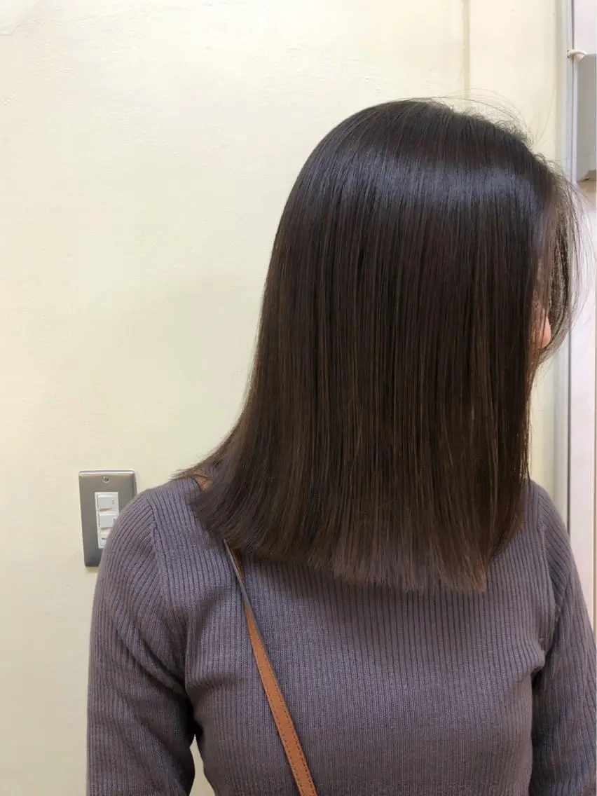 ミディアム ボブ♡柔らかいカラー 實松栞理のヘアスタイル