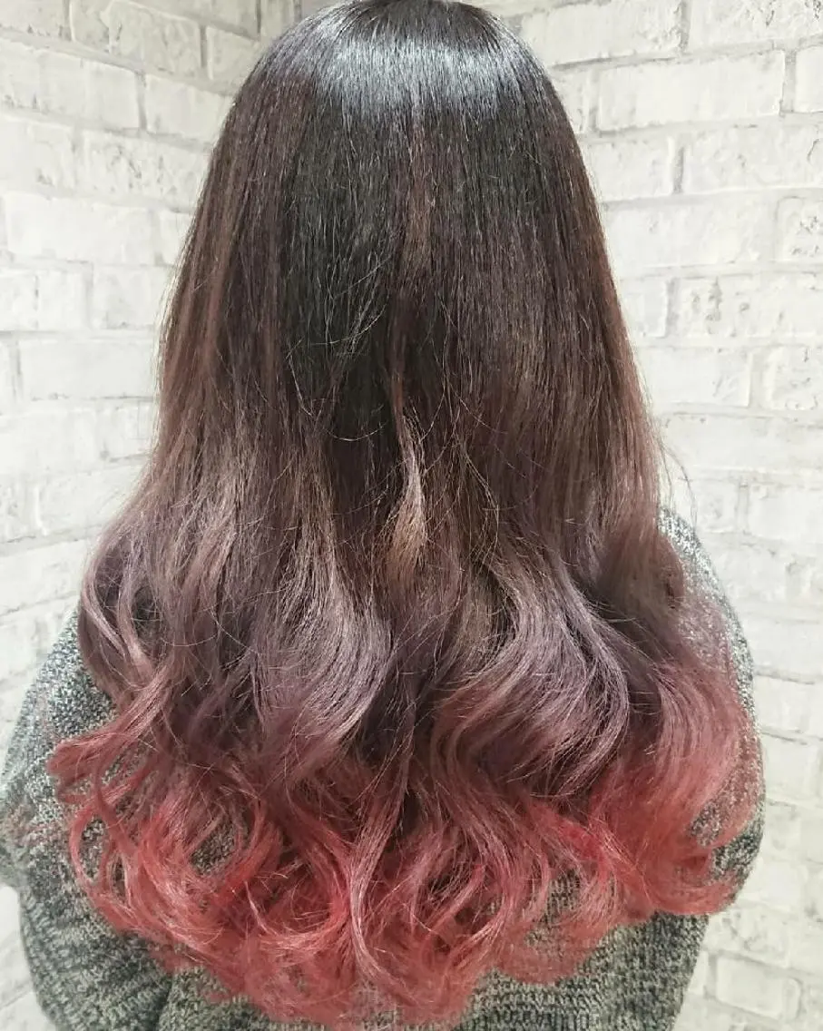 ロング カラー グラデーションカラー バイオレットカラー カット ヘアカラー トリートメント 秋山 幸太のヘアスタイル