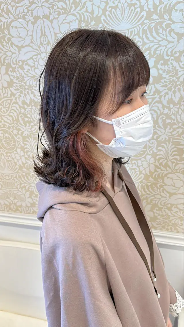 ミディアム カラー 髪質改善カラー💎 オオネヨシナリのヘアスタイル