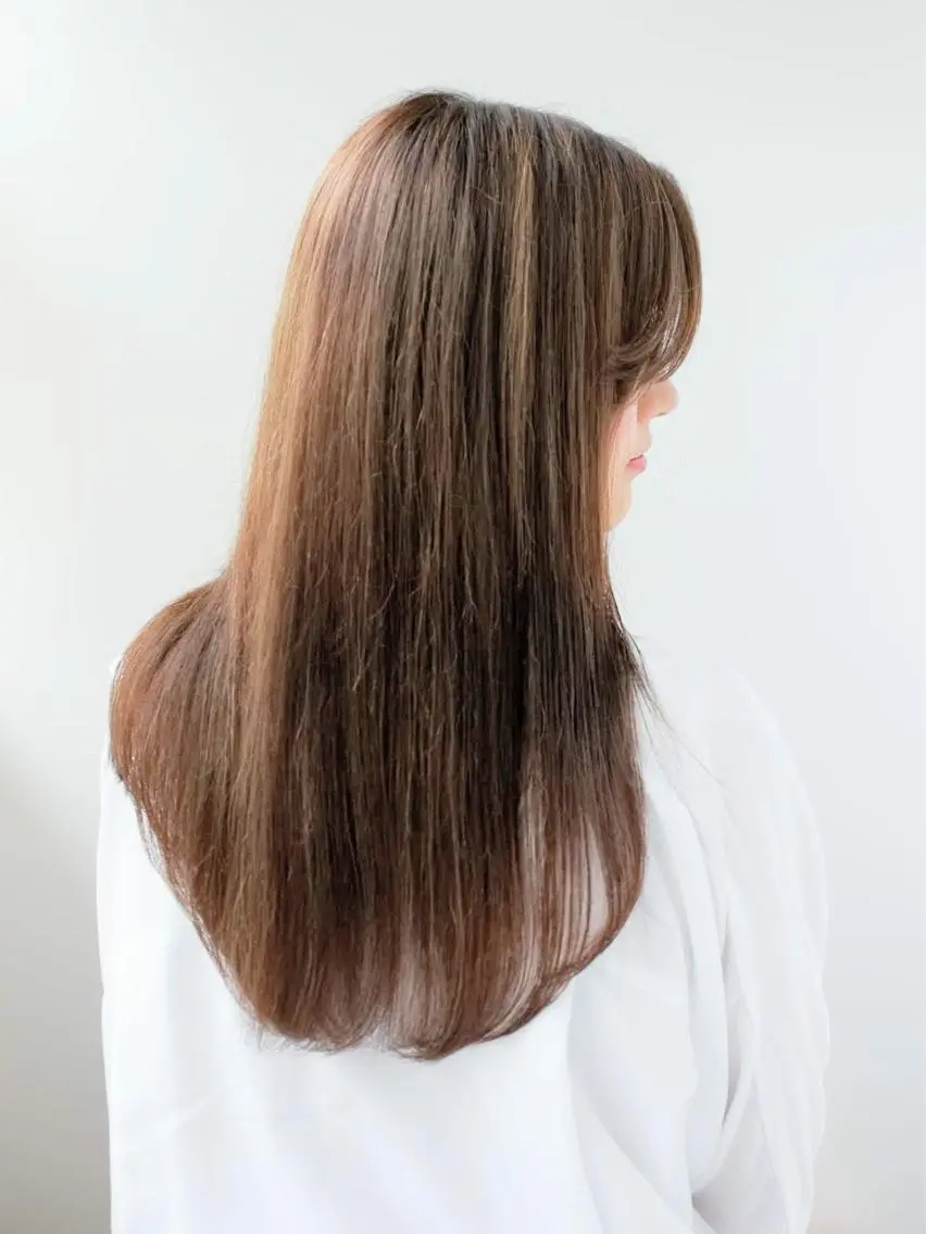 ロング 縮毛矯正 Lutia  チノ リキマル🍀のヘアスタイル