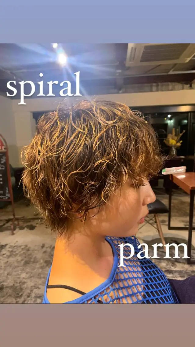 ショート カラー パーマ フェード特化✂︎ ✂︎sunのヘアスタイル