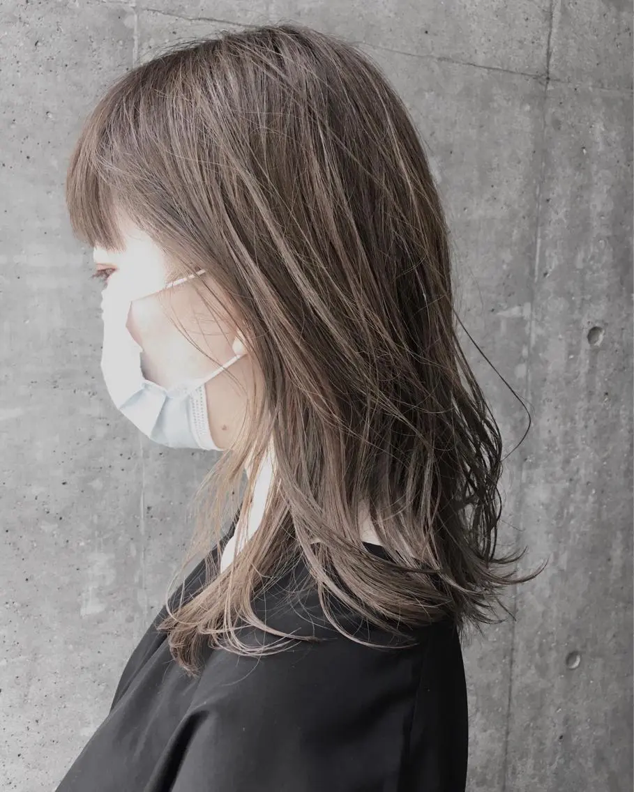 ミディアム カラー ヘアアレンジ Hareru 豊田 修廣のヘアスタイル