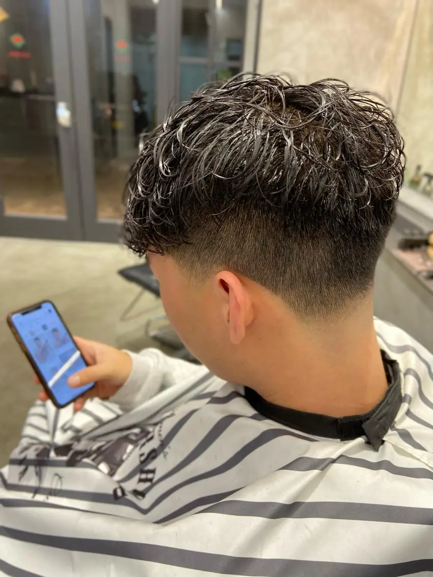 ショート パーマ メンズ カット パーマ 💈圧倒的メンズ特化 DAITO💈のヘアスタイル