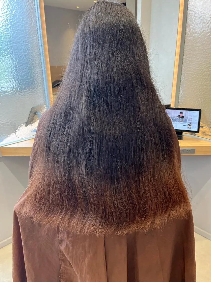 ロング 福島 果音のヘアスタイル
