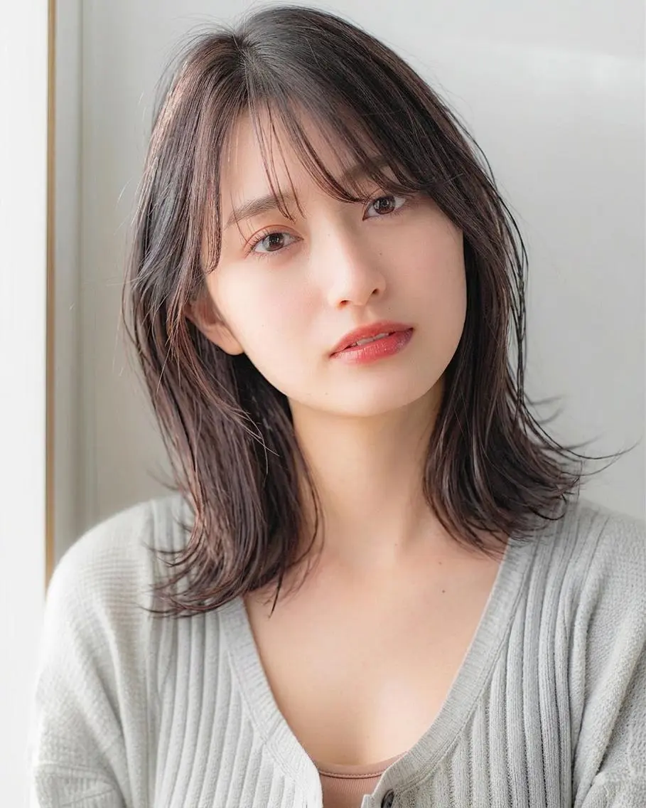 ミディアム peal ark ⛄️ききょう⛄️のヘアスタイル