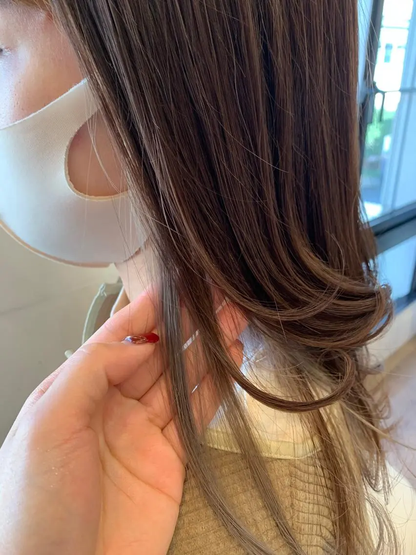 ミディアム カラー まろやかカラー🤎 みなとまほのヘアスタイル