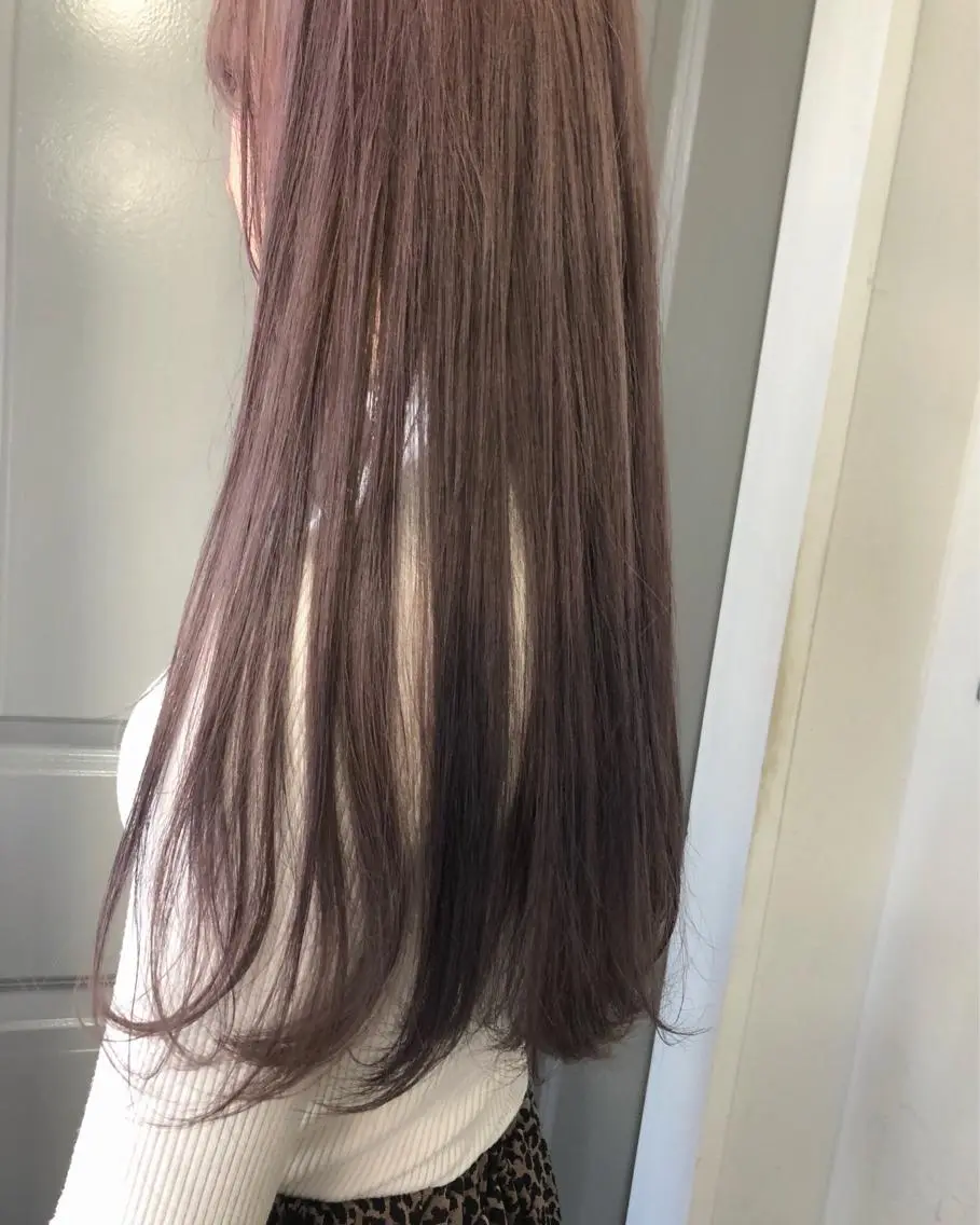 ロング カラー ブリーチ ケアブリーチ ラベンダーカラー Pia ツボイ ケイタのヘアスタイル