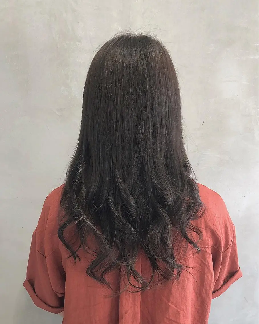 セミロング カラー ヘアアレンジ ヘアカラー トリートメント ヘアセット TOKI /透明感/原宿のヘアスタイル
