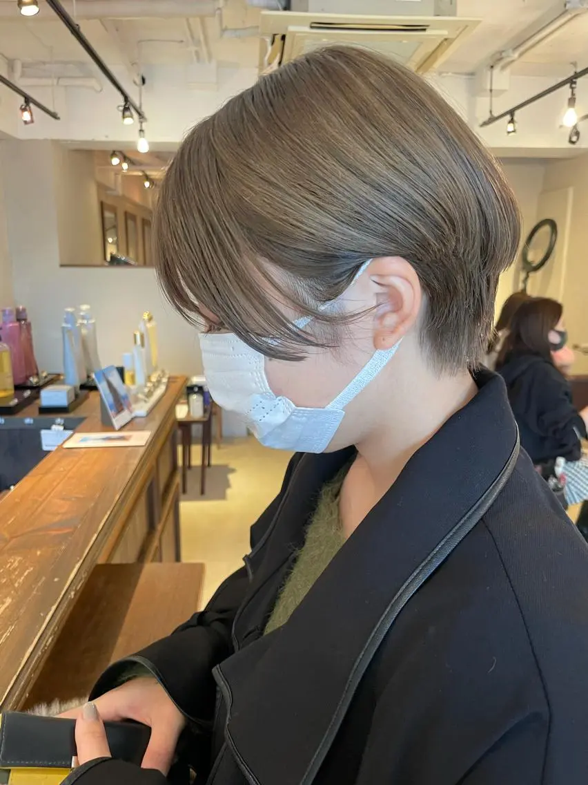 ショート カット トリートメント minatsu 東京の技術を京都でのヘアスタイル