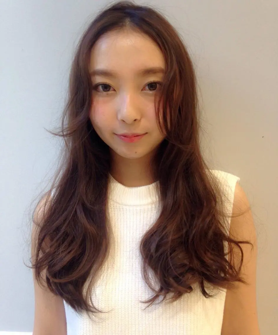 ロング 顔周りカット 髪質改善/縮毛矯正 🎀小林 唯 🎀のヘアスタイル