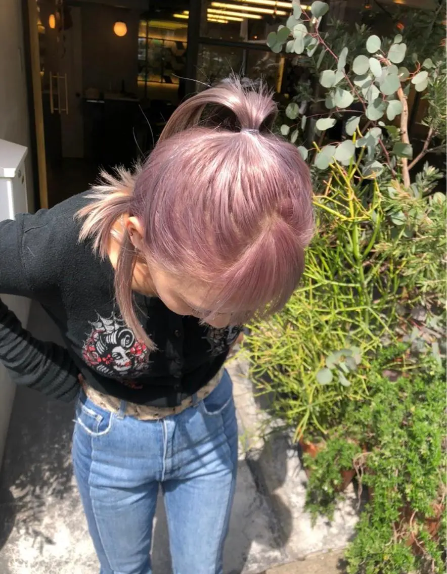 ミディアム カラー ミディアムパーマ バレイヤージュ ブリーチ ケアブリーチ デザインカラー ヘアカラー トリートメント スパイラルパーマ 🌐hina⭐️のヘアスタイル