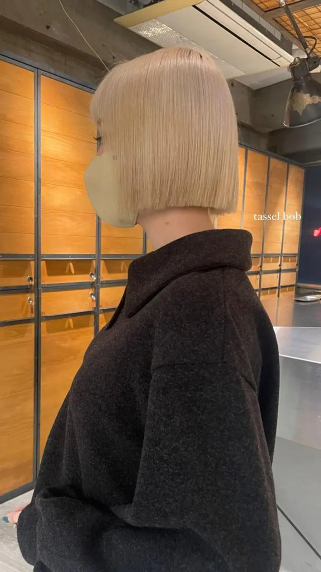 ショート カラー ブロンド 海外レイヤー /NAGISAのヘアスタイル