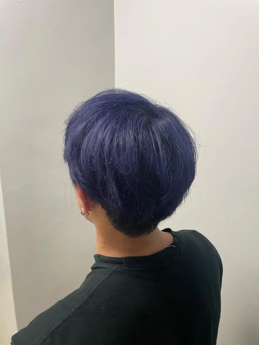 ショート ヘアカラー トリートメント ハイトーン 横浜💞ミオのヘアスタイル