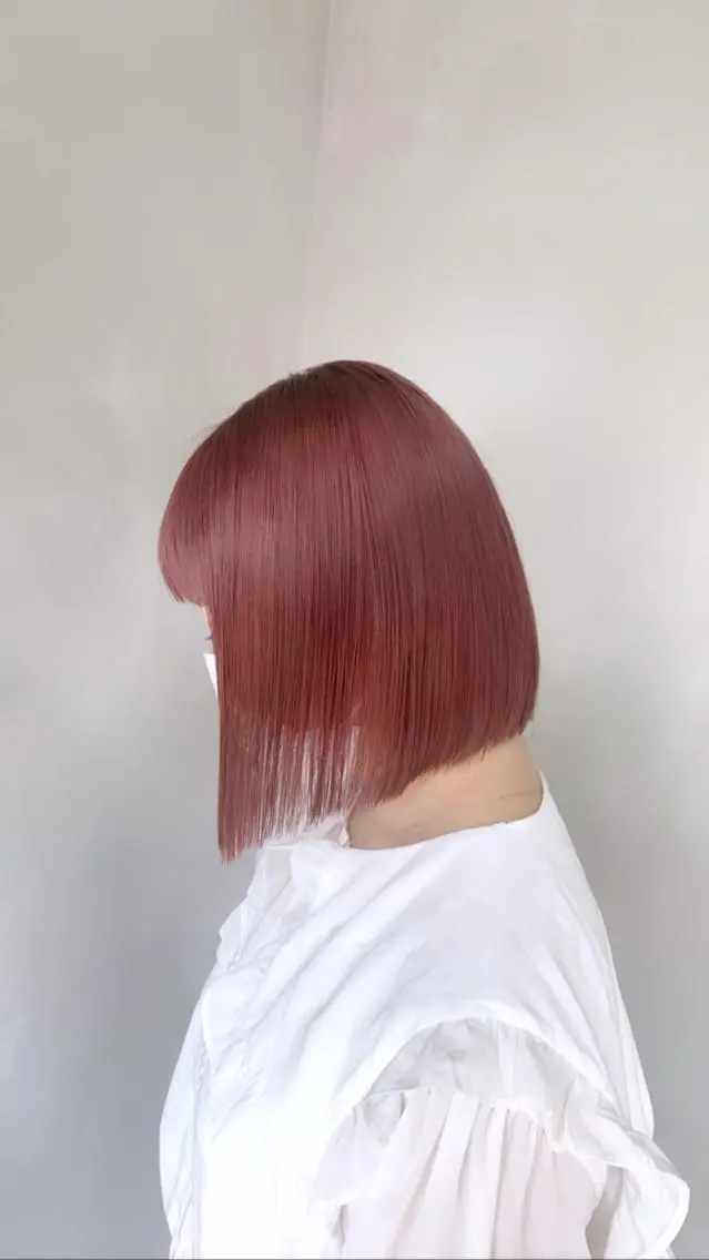 ミディアム カラー カット ヘアカラー トリートメント 赤みゼロ/透明感 カラー🌿KANTAのヘアスタイル
