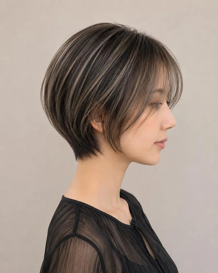 カラー ブリーチ ダブルカラー ボブ 髪質改善 ハイライト/ショート レイヤー✨yaeのヘアスタイル