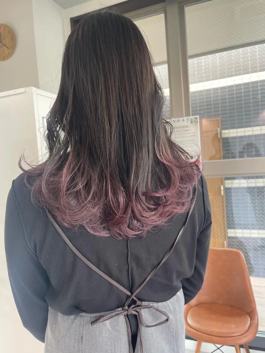 ロング カラー ヘアカラー * 透明感カラー c h i h o *のヘアスタイル